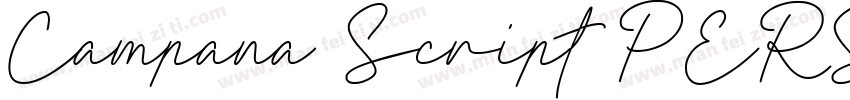 Campana Script PERSONA字体转换